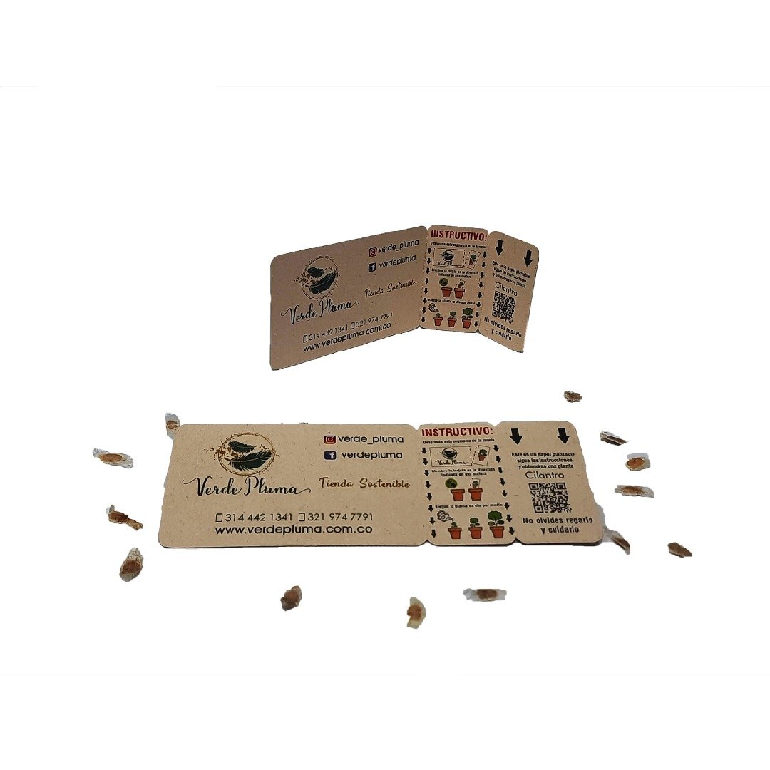 Tarjetas Biodegradables Con Semillero