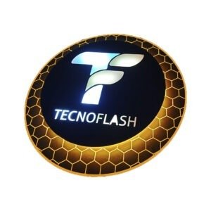 AVISO EN CAJA DE LUZ REDONDA