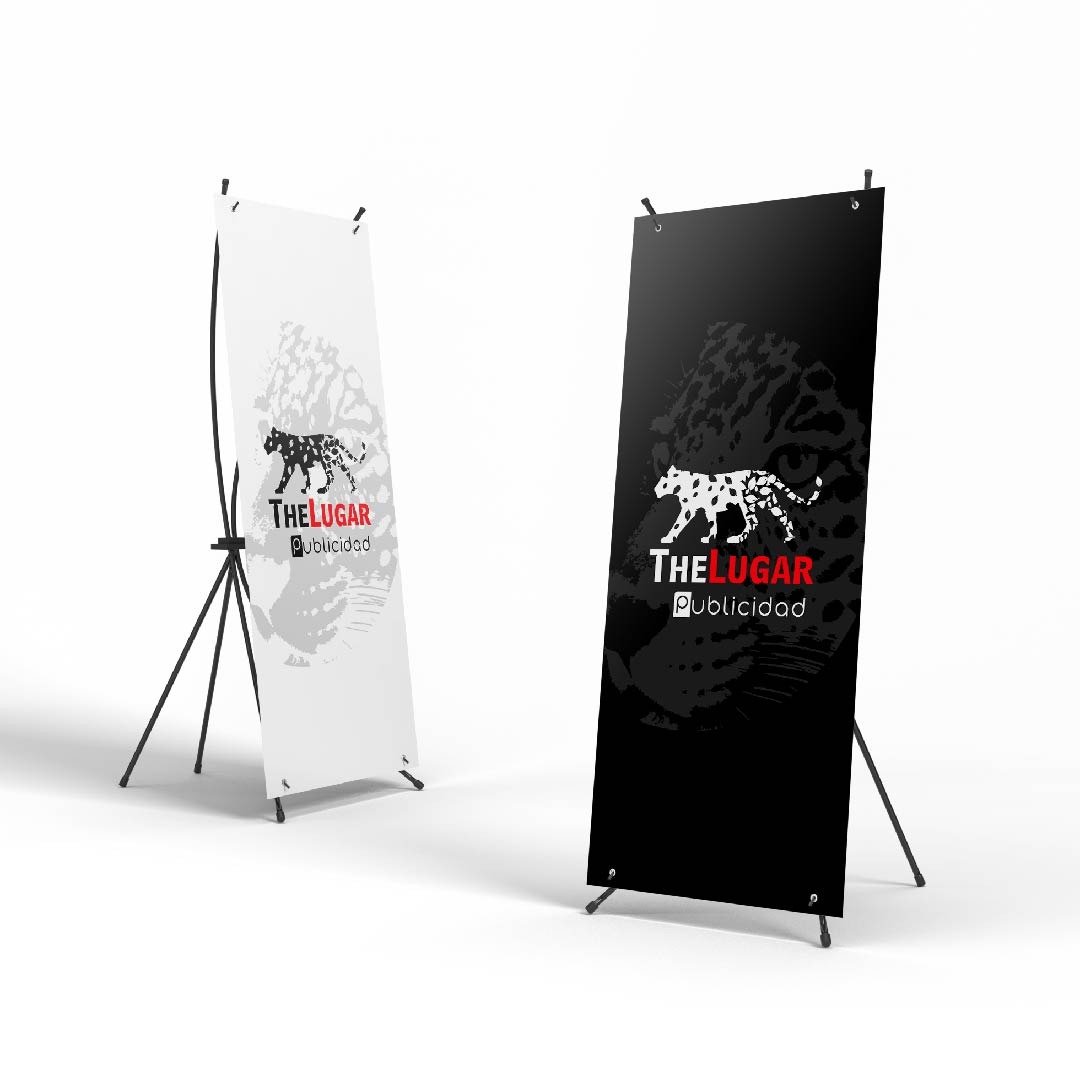 Porta Pendón Araña 2x1 de 80x180cm - Diseño Incluido - Image 2